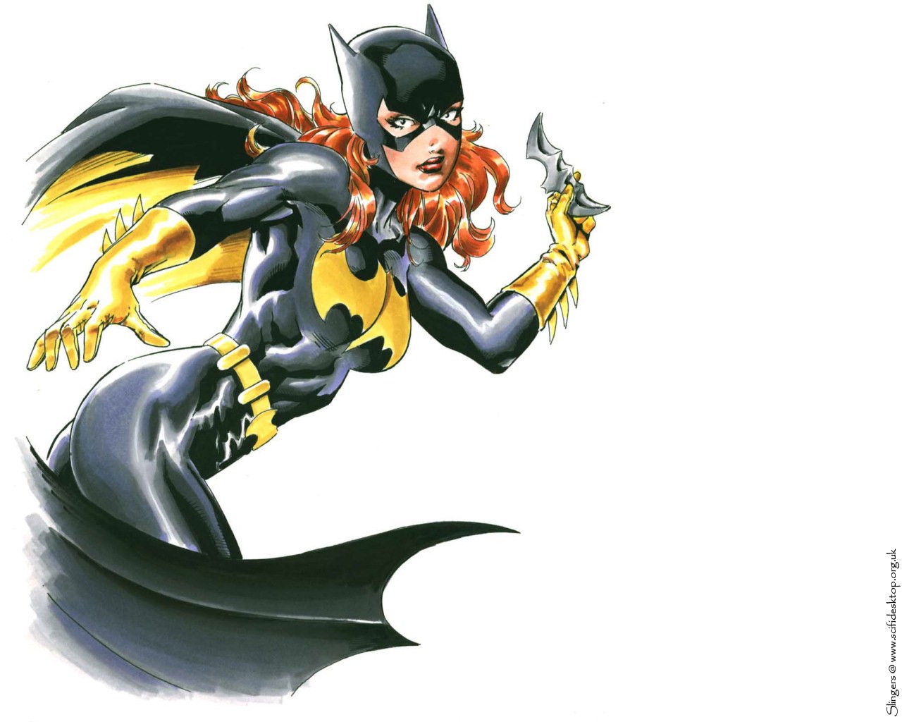 Batgirl in action pose
