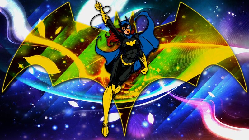 Batgirl in Action Pose — Blue