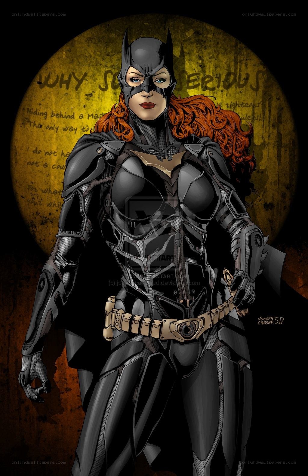 Batgirl in armored suit