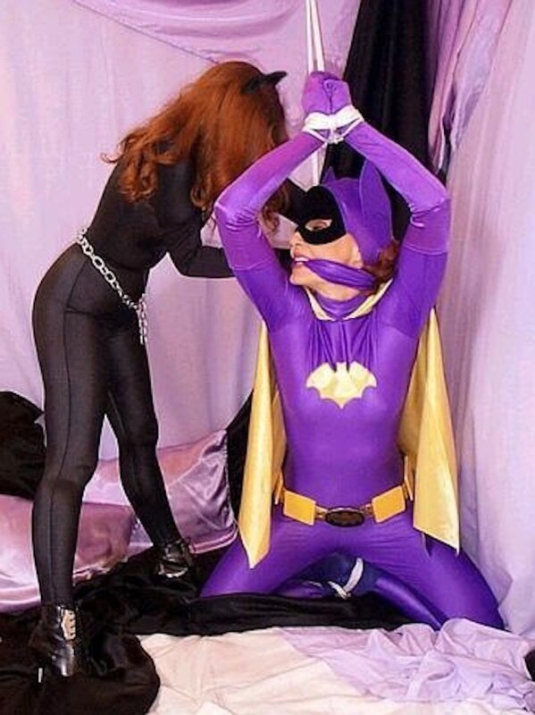 Batgirl in purple costume
