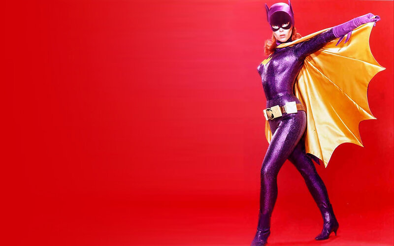 Batgirl in purple suit