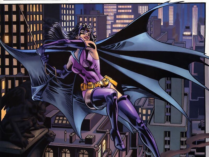 Batgirl in Purple Suit — Dramatic