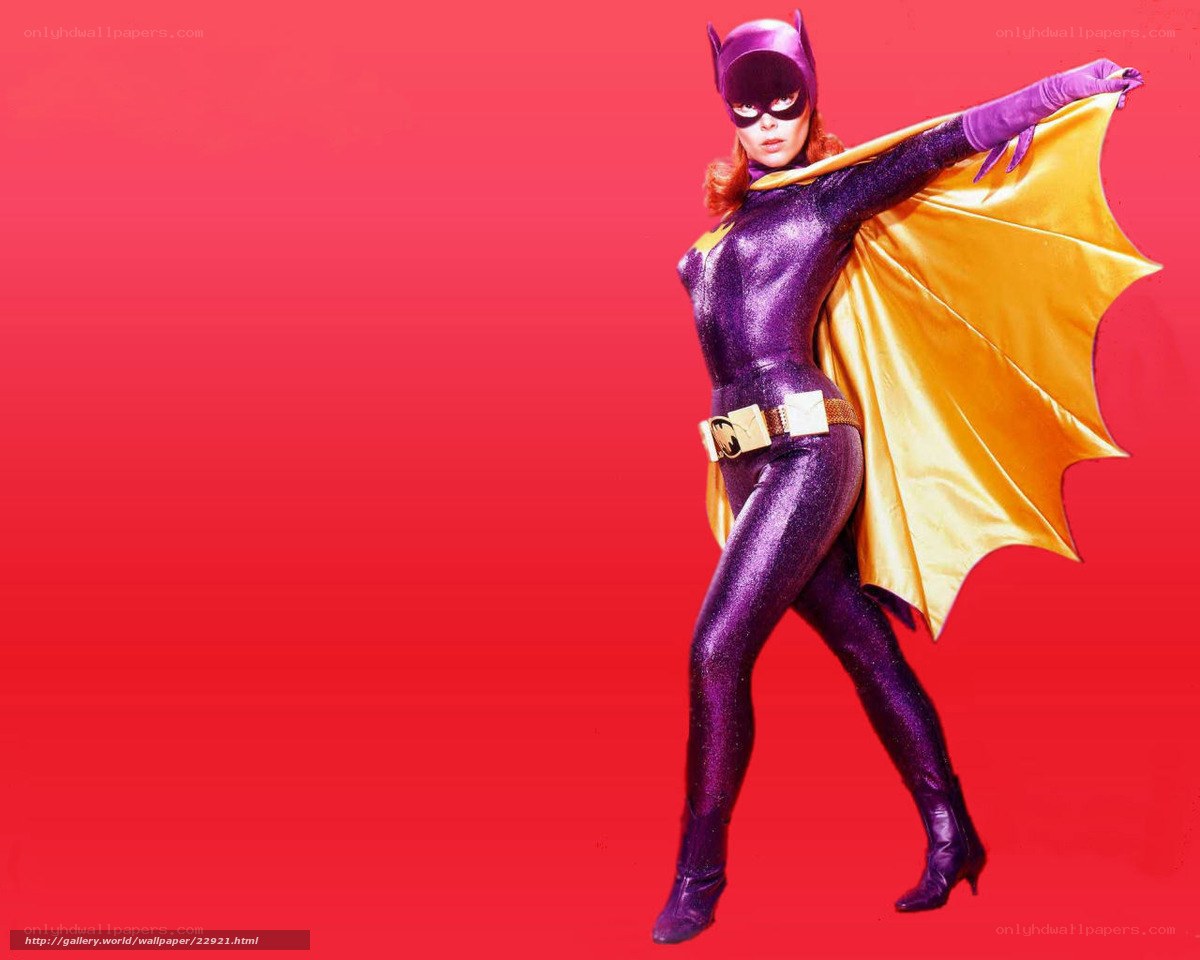 Batgirl in purple suit