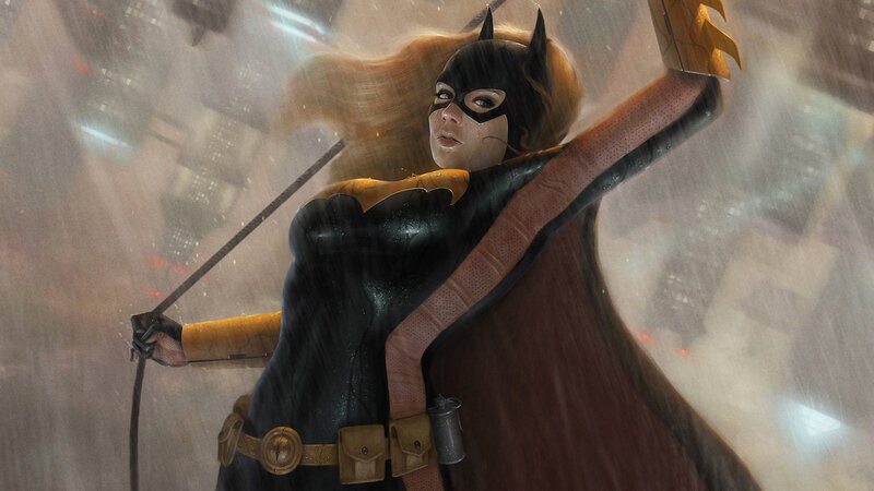 Batgirl in Rain