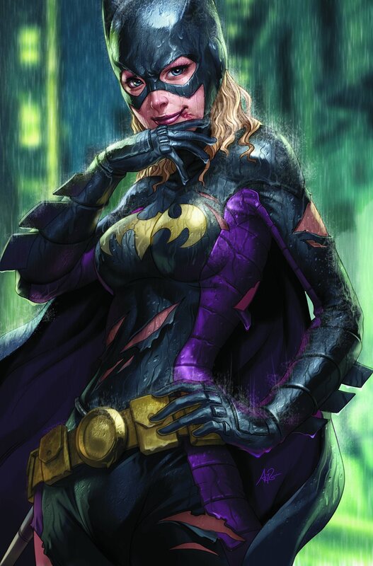 Batgirl in the rain