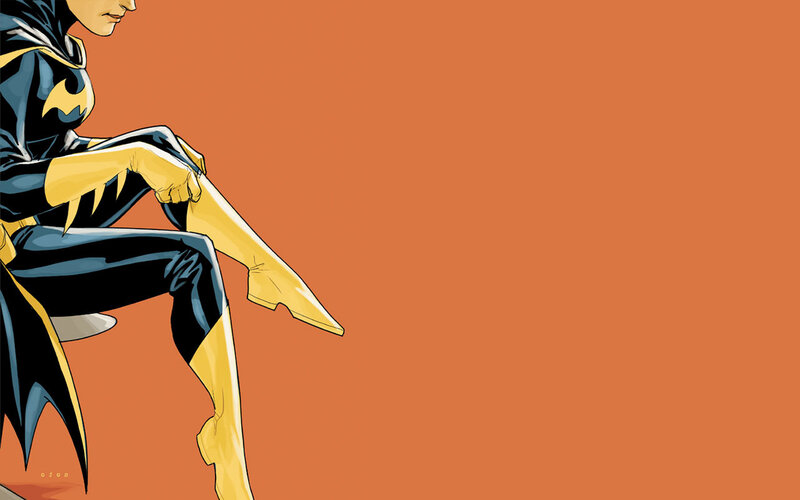 Batgirl in yellow and black suit