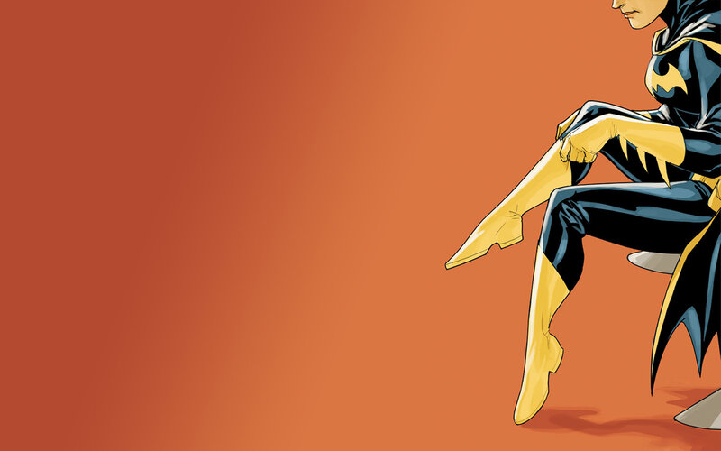 Batgirl in yellow and black suit