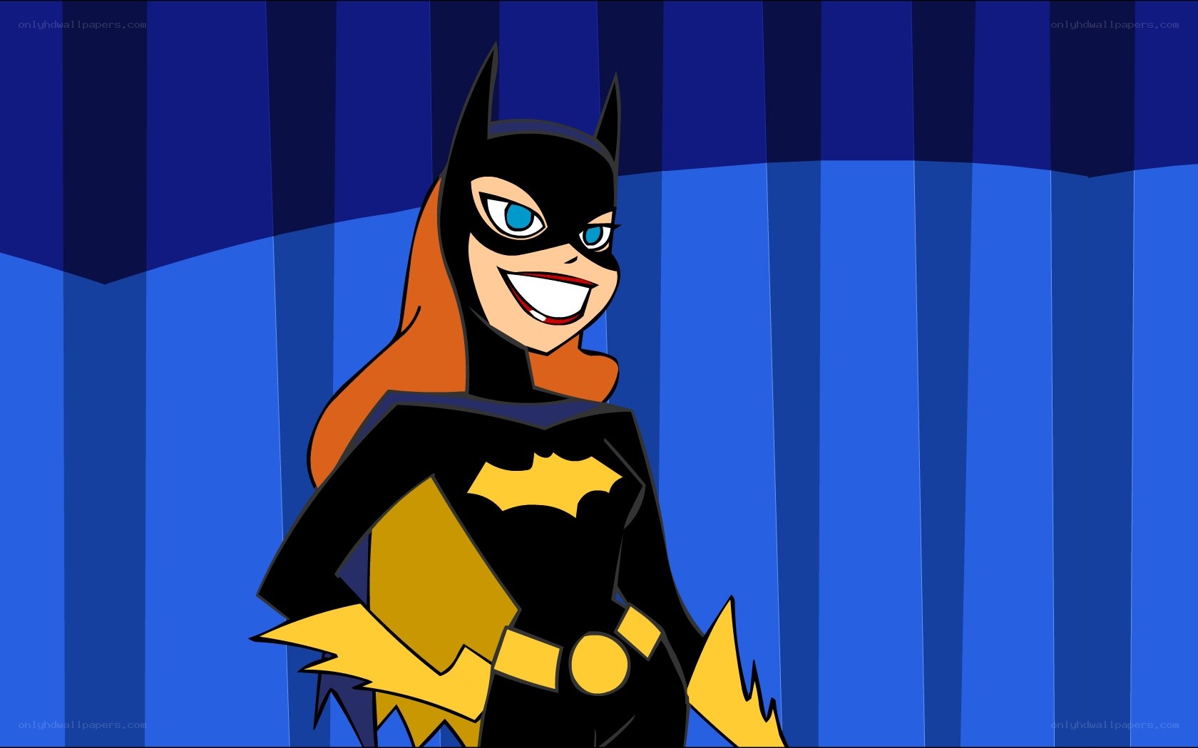 Batgirl smiling in costume