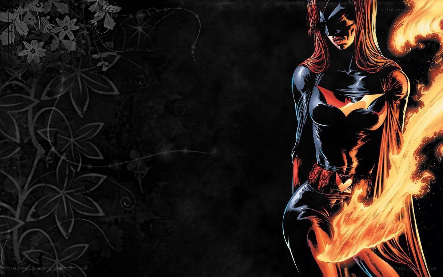 Batgirl with fire powers