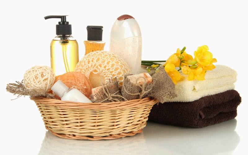 Bath Products in Basket