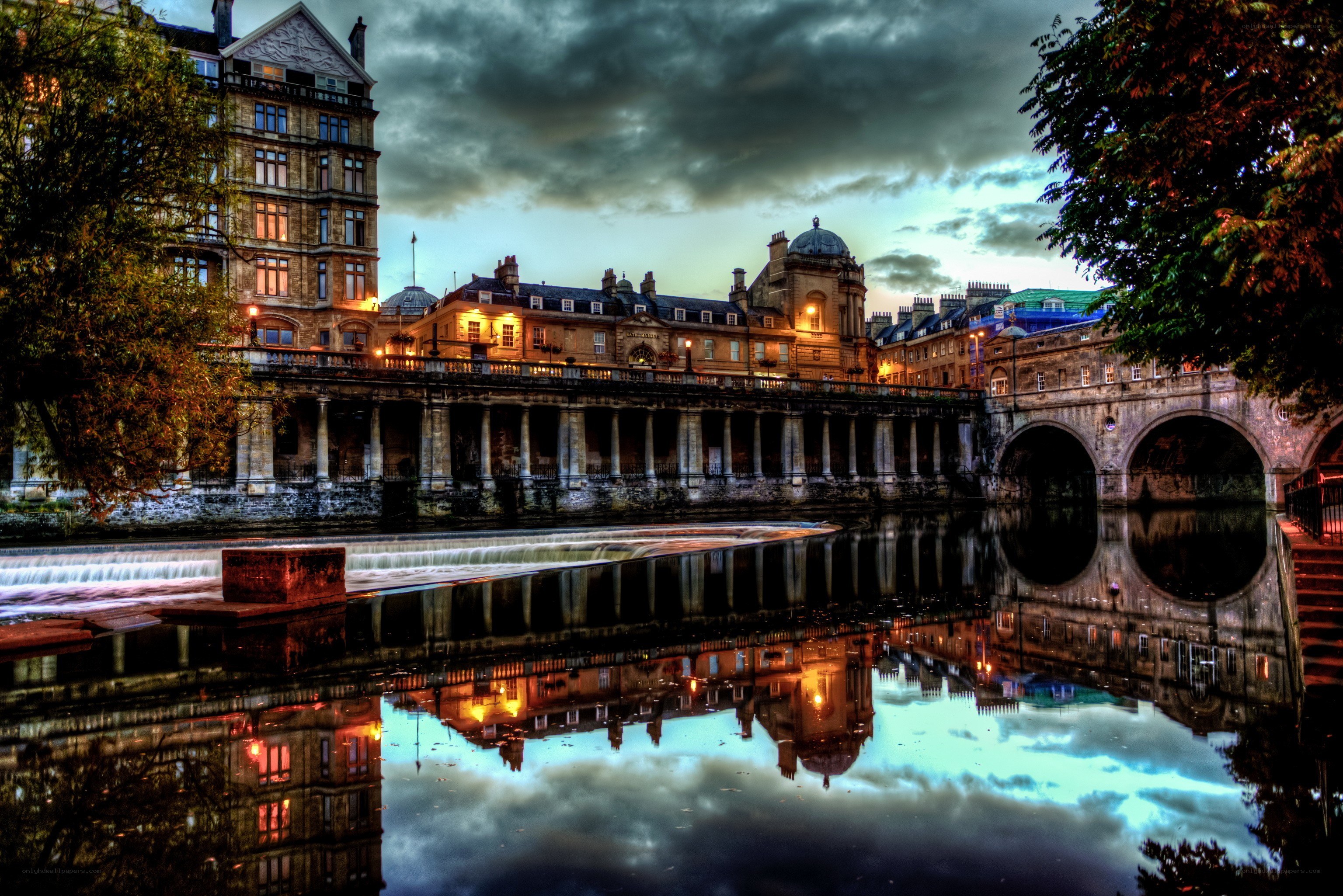 Bath's historic river scene