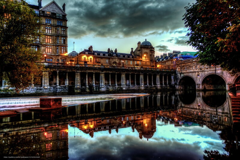 Bath's historic river scene