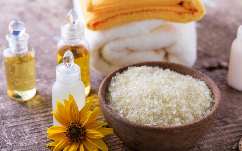 Bath Salts and Oils — Yellow