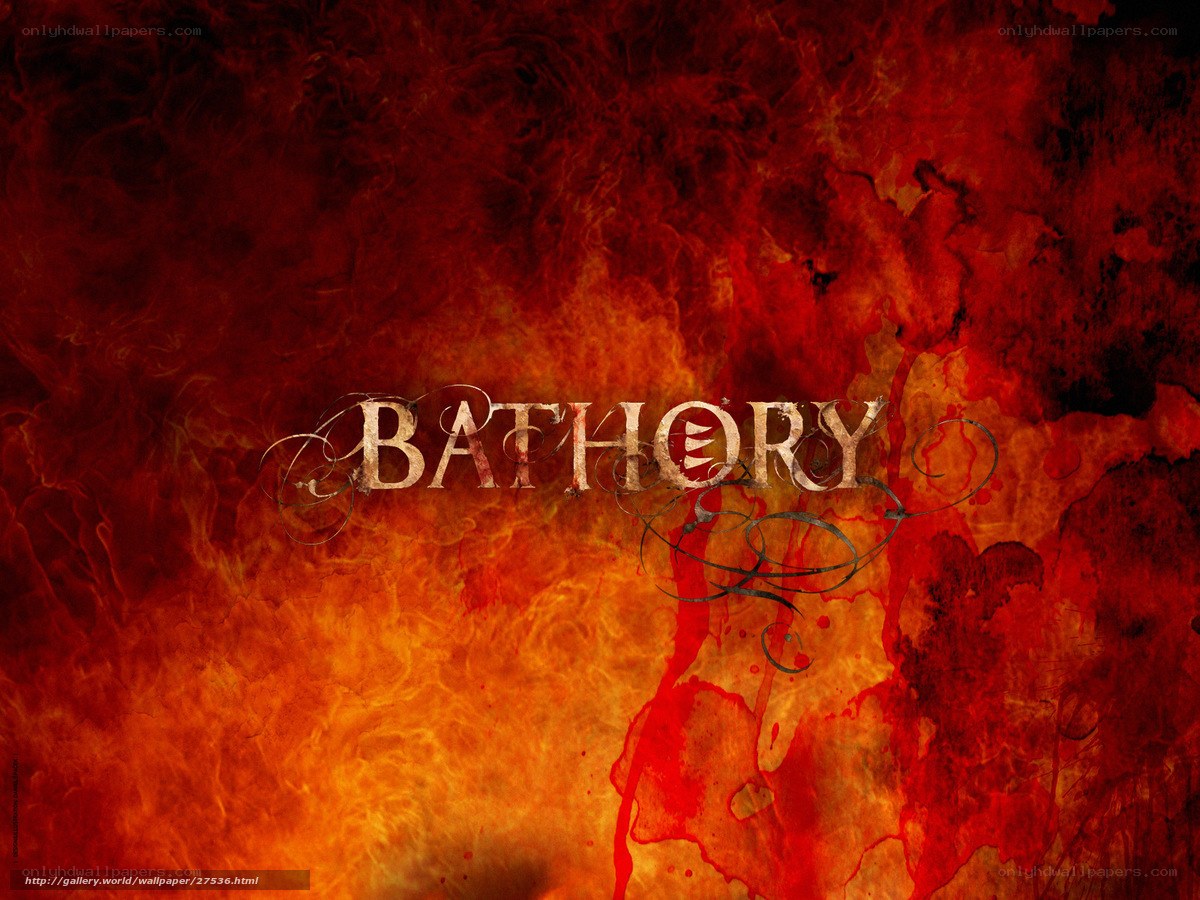 Bathory band logo wallpaper