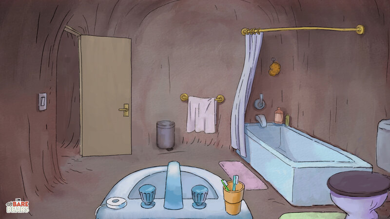 Bathroom Interior — Brown