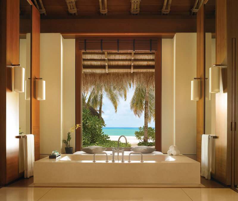 Bathroom with Ocean View — Beige