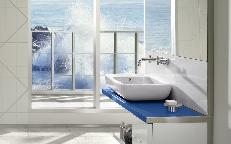Bathroom with Ocean View — White, Serene, Afternoon
