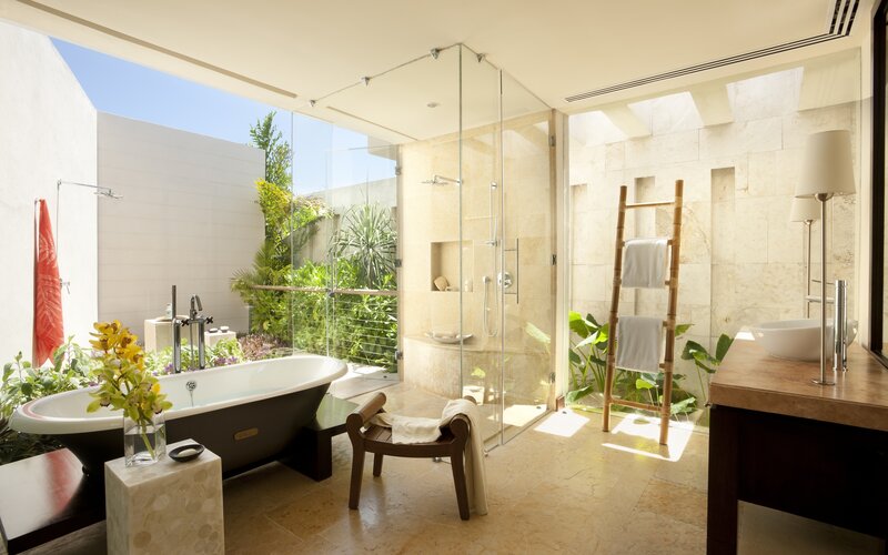 Bathroom with Outdoor Tub