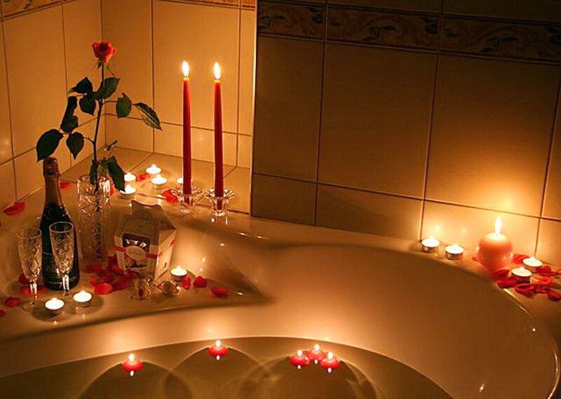 Bathtub with Candles