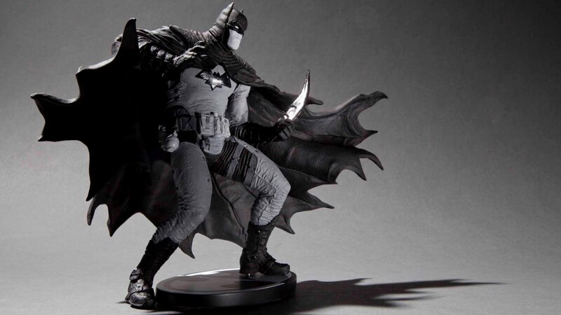 Batman action figure statue