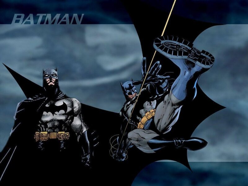 Batman action illustration