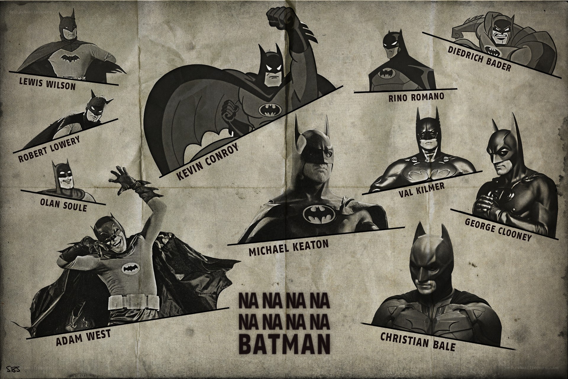 Batman Actors Poster
