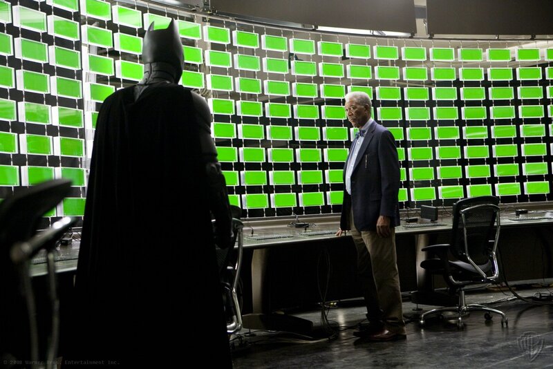 Batman and Alfred in the Batcave
