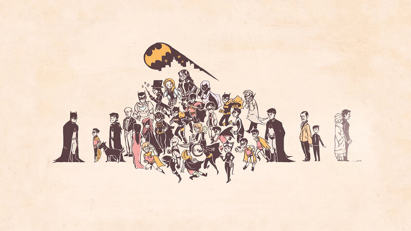 Batman and Allies Group — Beige