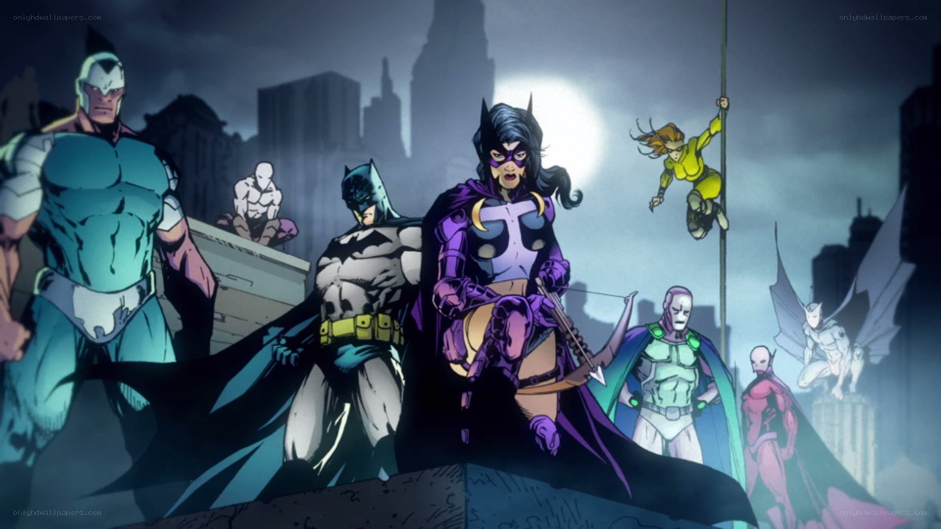 Batman and allies in Gotham