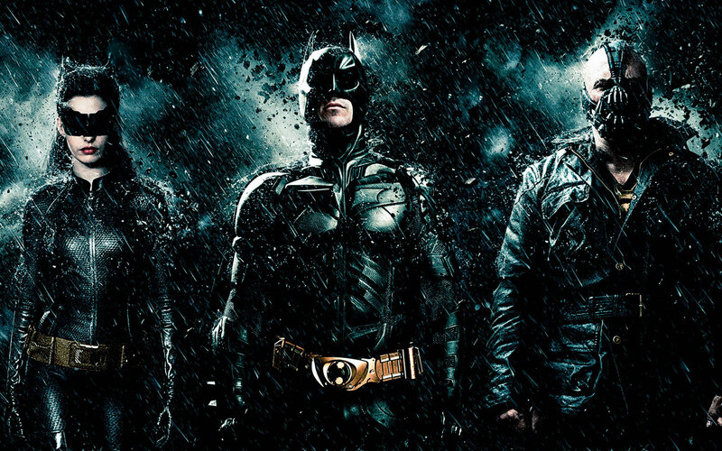 Batman and Allies in Rain — Black