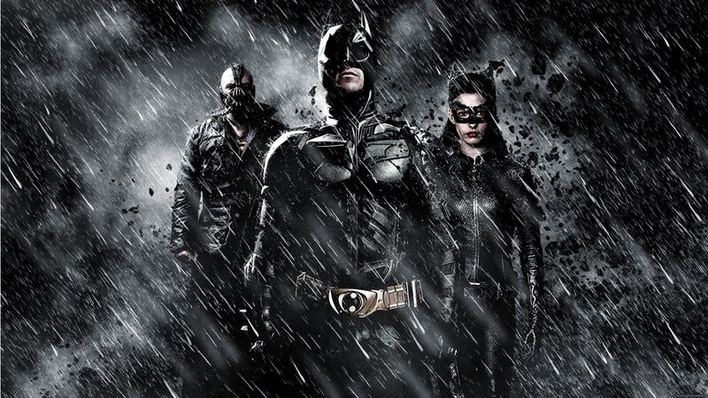 Batman and Allies in Rain
