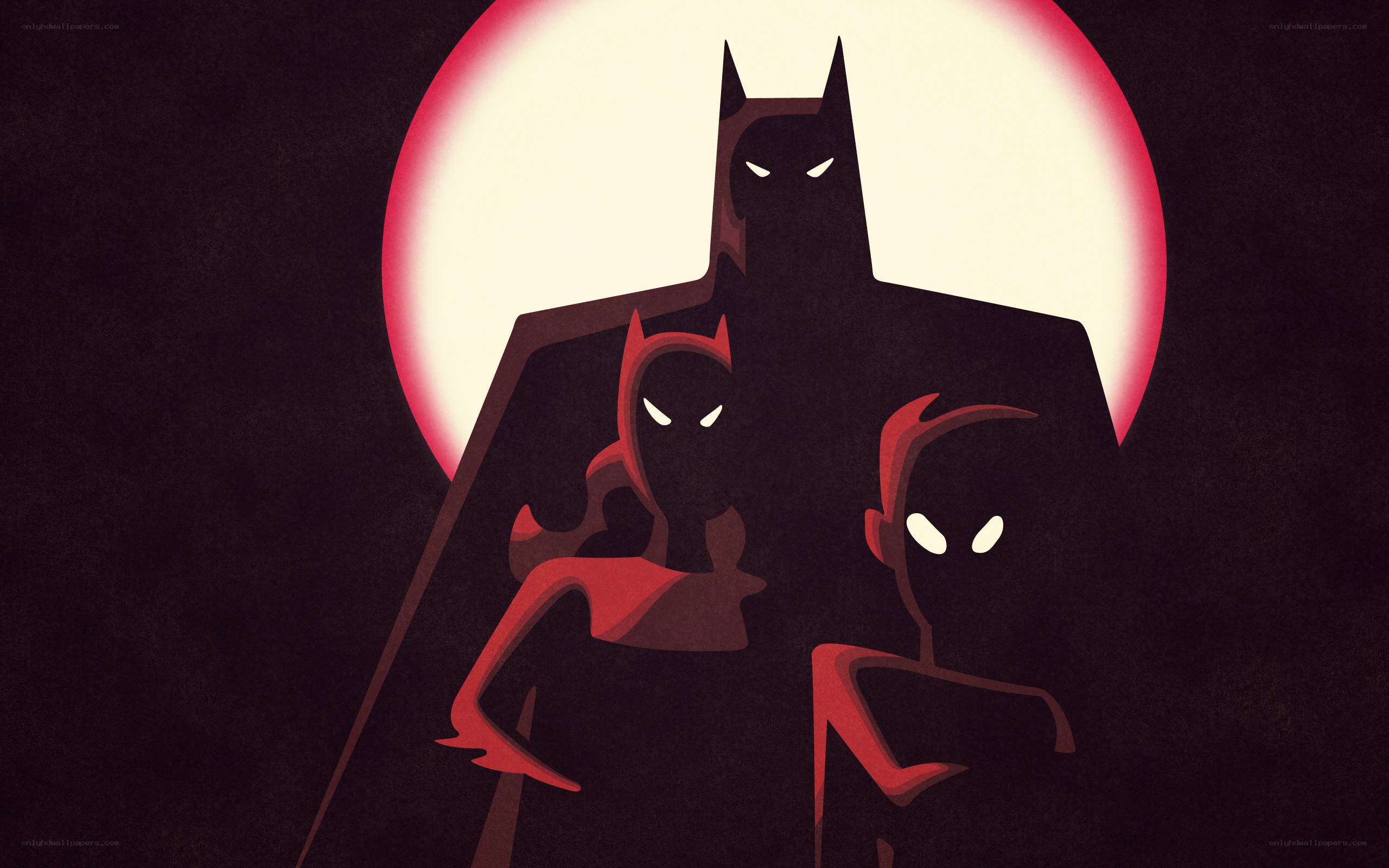Batman and allies silhouette
