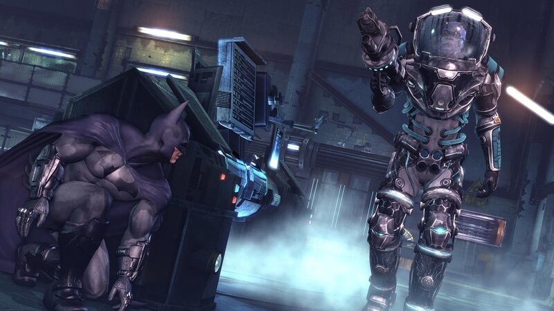 Batman and Armored Figure