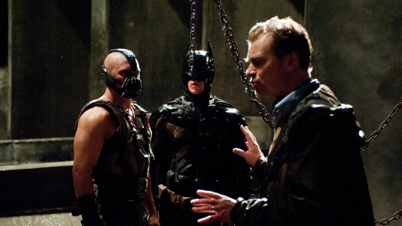 Batman and Bane in a confrontation