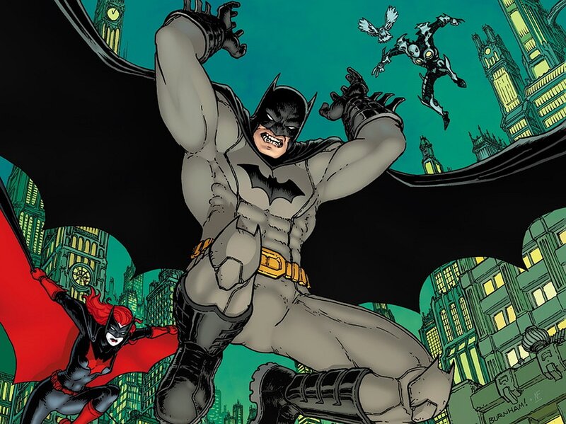 Batman and Batgirl in Action — Black