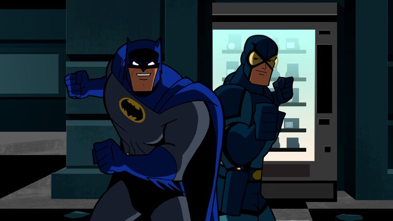 Batman and Batgirl in action