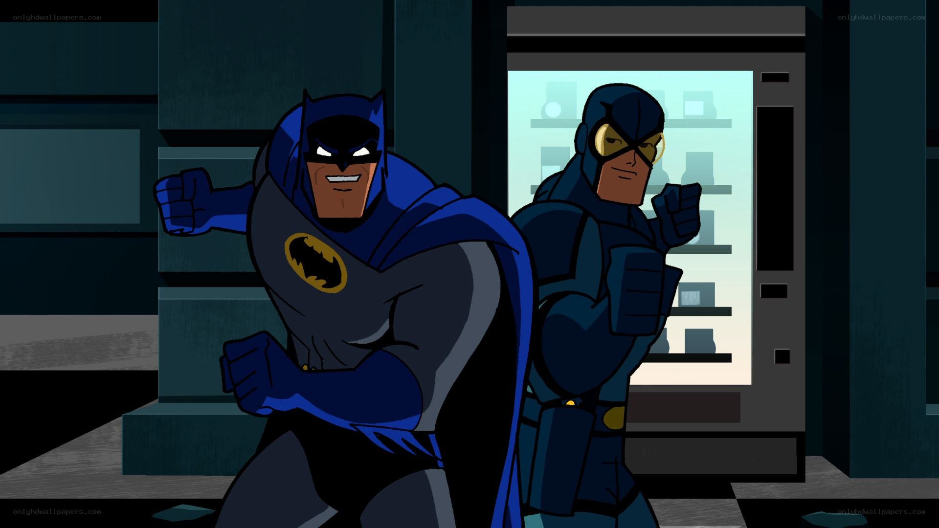 Batman and Batgirl in action