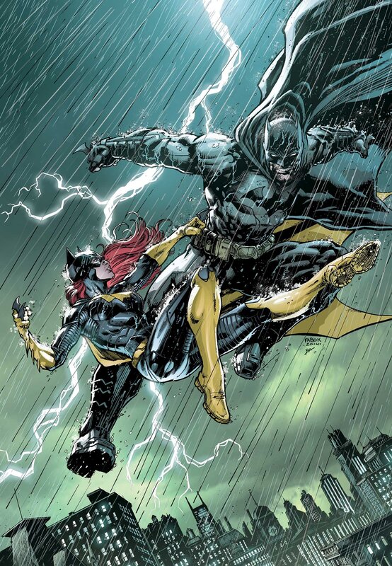 Batman and Batgirl in Rain