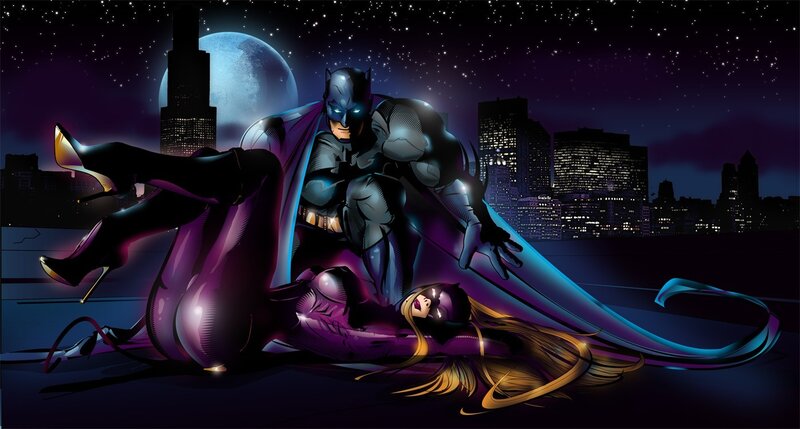 Batman and Catwoman — Purple