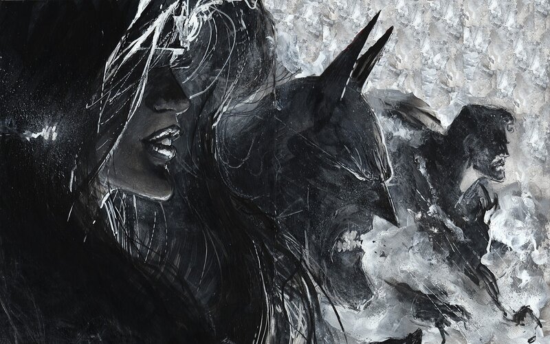 Batman and Female Figure