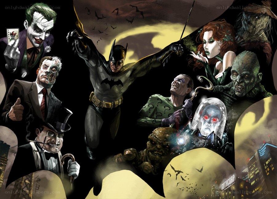 Batman and his villains