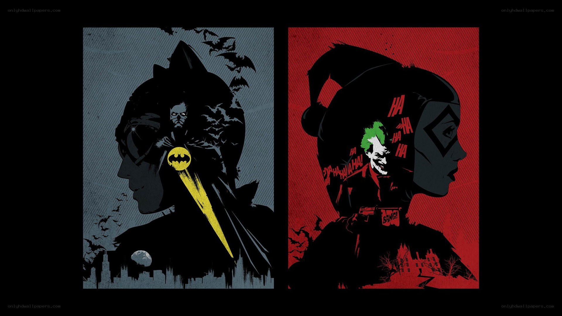 Batman and Joker artwork