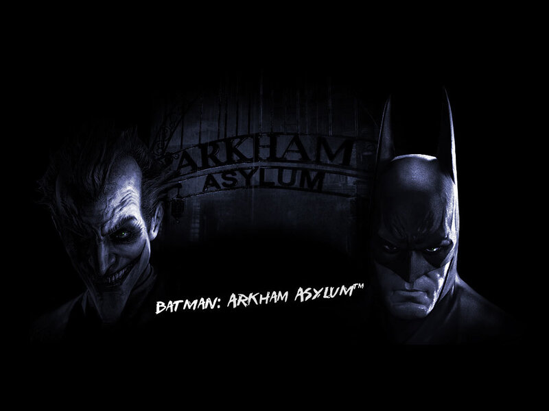 Batman and Joker at Arkham Asylum