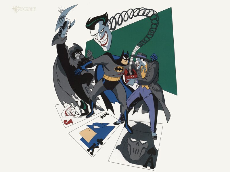 Batman and Joker battle