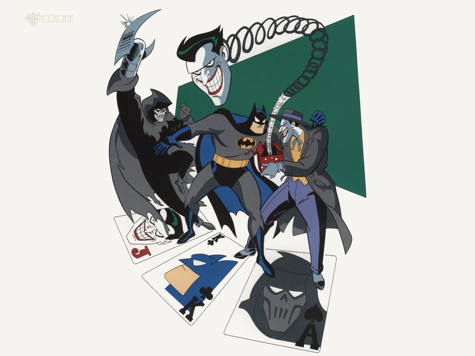 Batman and Joker battle