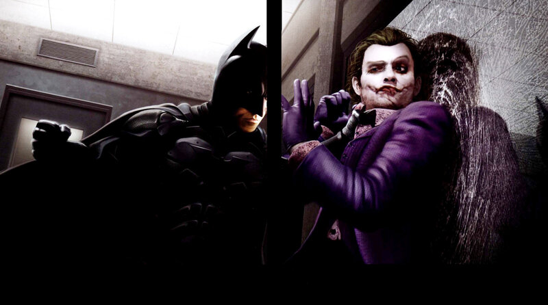Batman and Joker — Black, Dramatic, 3d Render