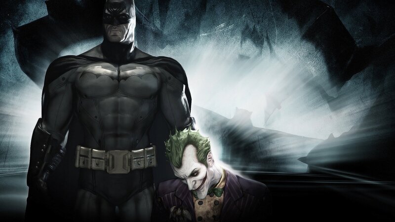 Batman and Joker confrontation