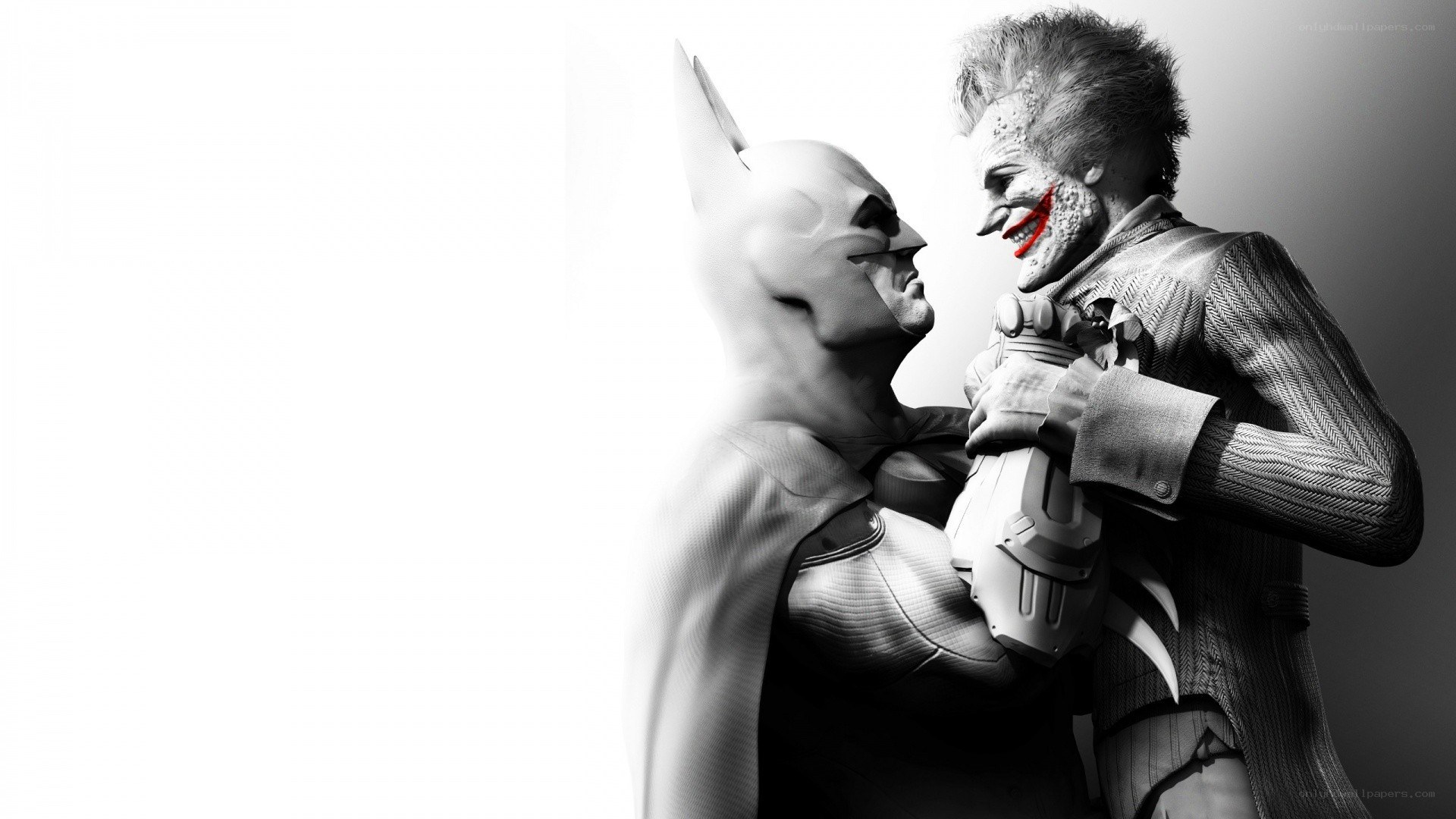 Batman and Joker confrontation
