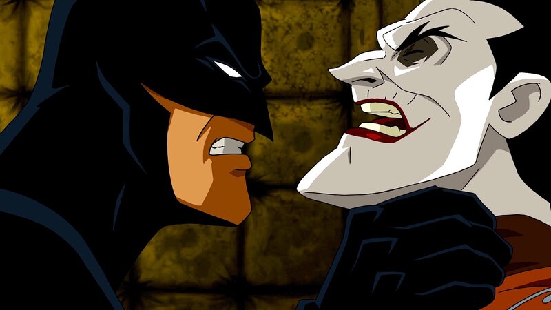 Batman and Joker Face-off — Black, Dramatic, Anime