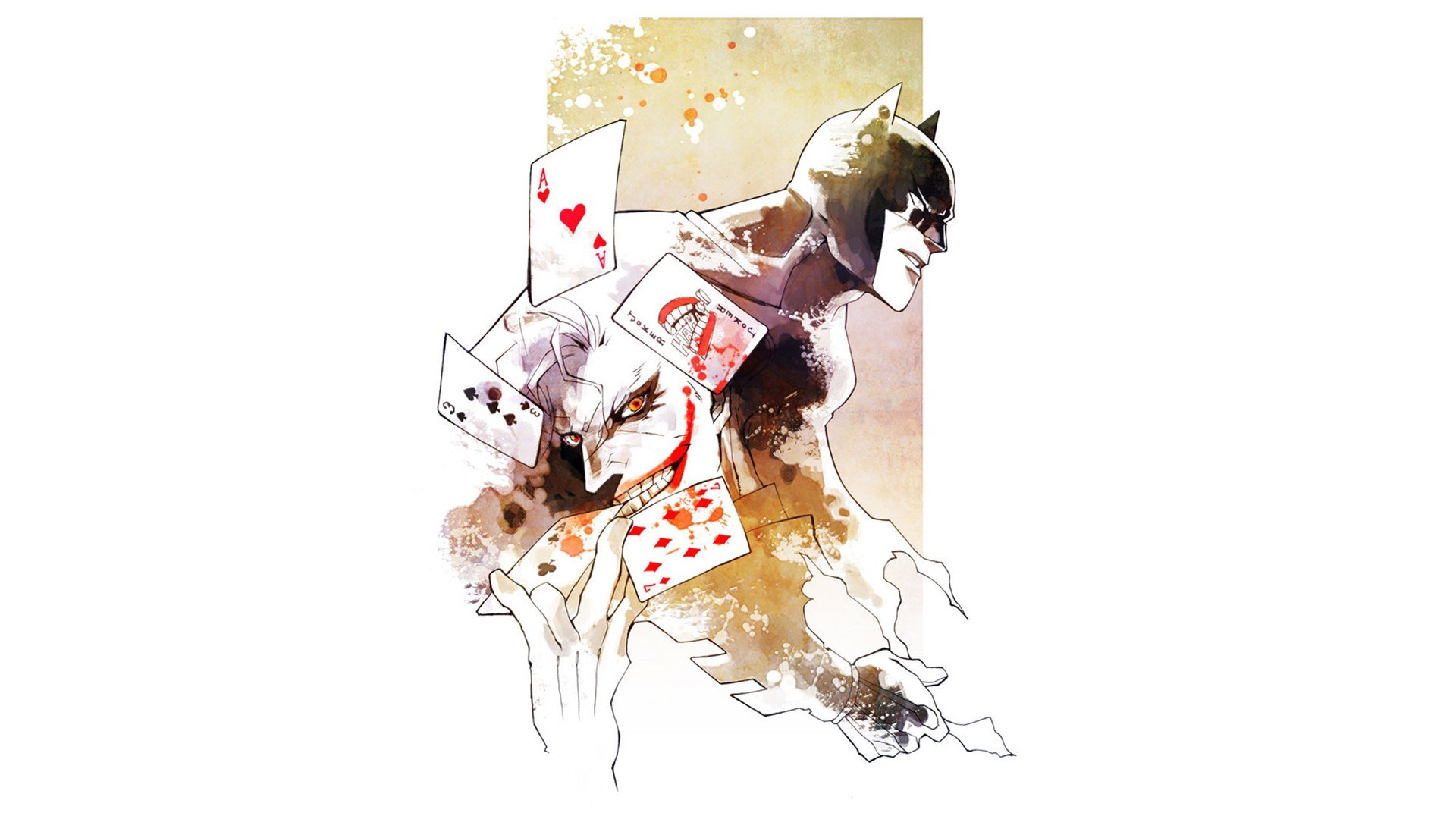 Batman and Joker illustration
